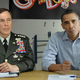 The president and Gen. Petraeus watch three of the nation's citizens audition for the "Fugue For Tinhorns" trio.